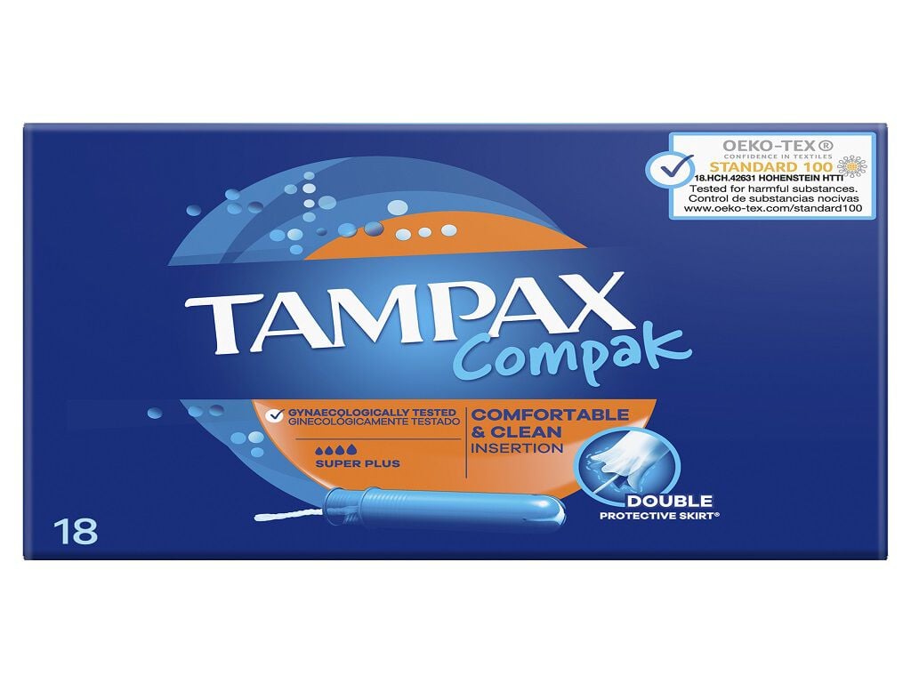 Tamp&otilde;es Compak Super Plus com Aplicador Tampax 18 un image number 1
