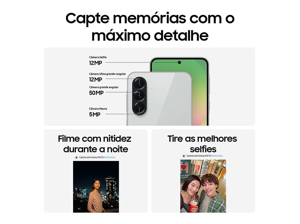 SMARTPHONE SAMSUNG GALAXY A56 5G 256GB ROSA image number 4