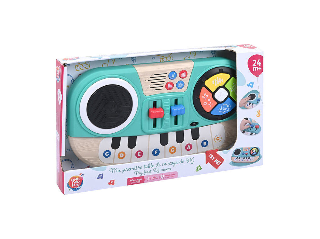 APARELHO DJ ONE TWO FUN LUZ E SOM 28.5X17CM image number 0