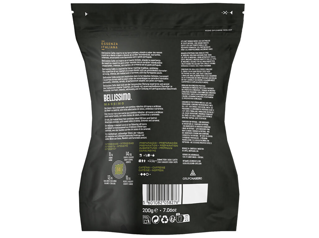CAF&Eacute; MOIDO BELLISSIMO AROMA MASSIMO 200G image number 1