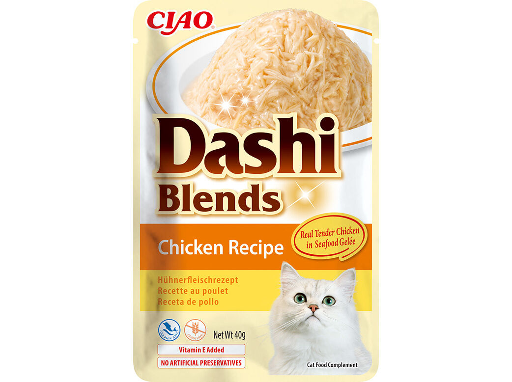 COMIDA H&Uacute;MIDA GATO CIAO BLENDS FRANGO 40G image number 0