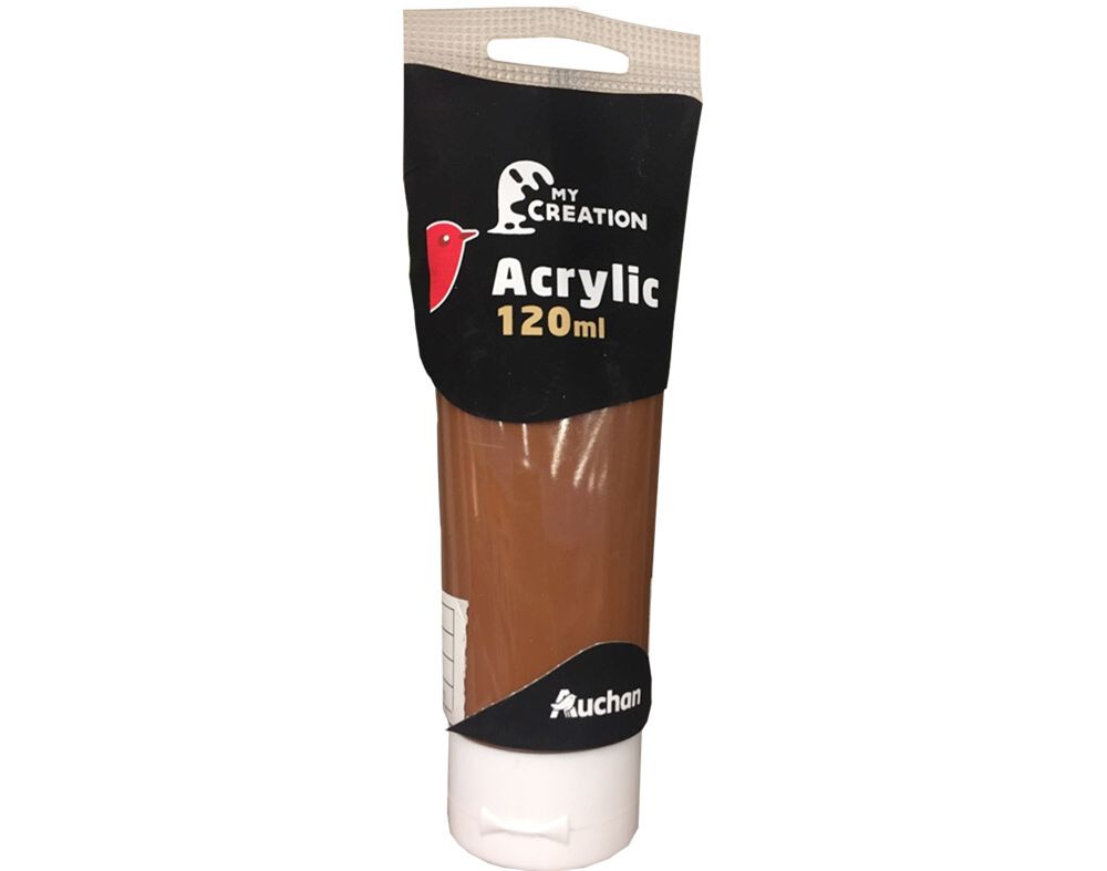 TINTA ACR&Iacute;LICA AUCHAN CASTANHO 120ML