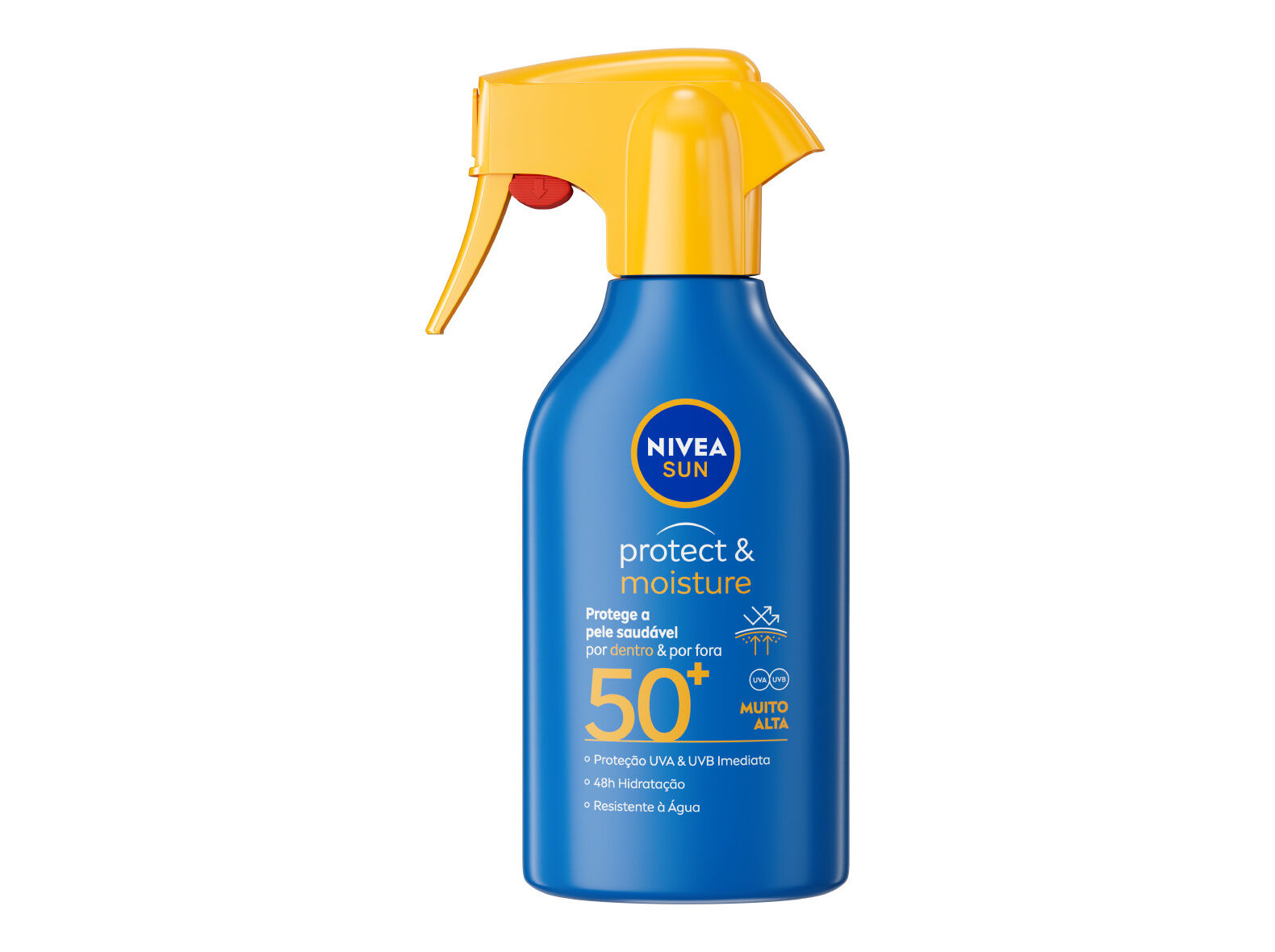 PROTETOR SOLAR SPRAY FAMILIAR RESISTENTE &Agrave; &Aacute;GUA FP50+ PROTECT & MOISTURE NIVEA SUN 270 ML