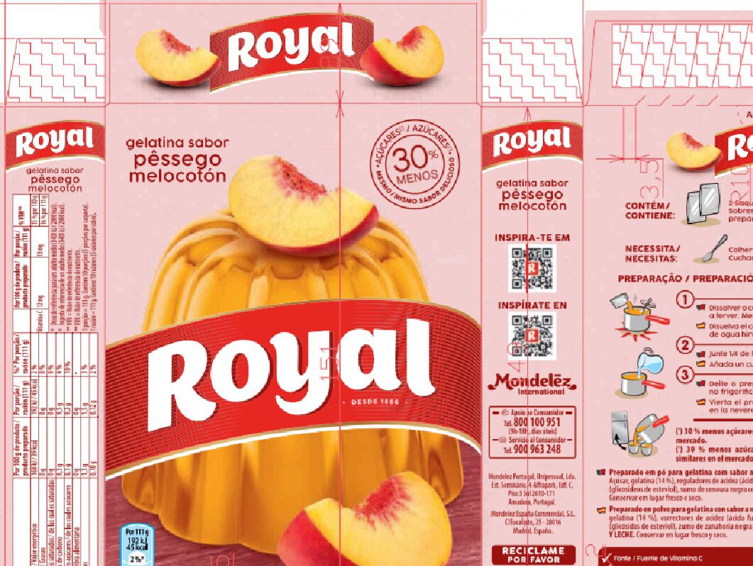 GELATINA ROYAL FRUTOS TROPICAIS 2X57G image number 1