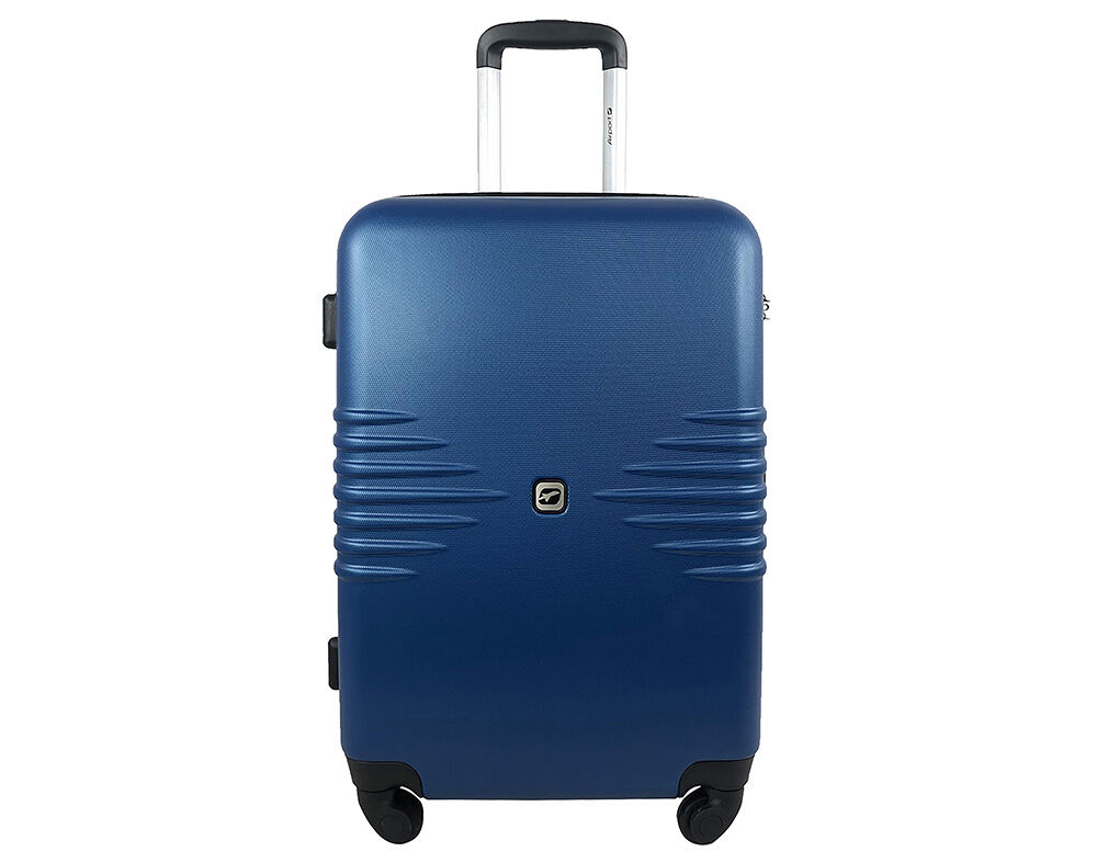 MALA DE VIAGEM M&Eacute;DIA R&Iacute;GIDA AIRPORT AZUL 4 RODAS 60CM