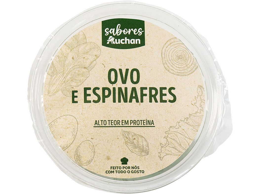 OVO E ESPINAFRE SABORES AUCHAN 110 G image number 1