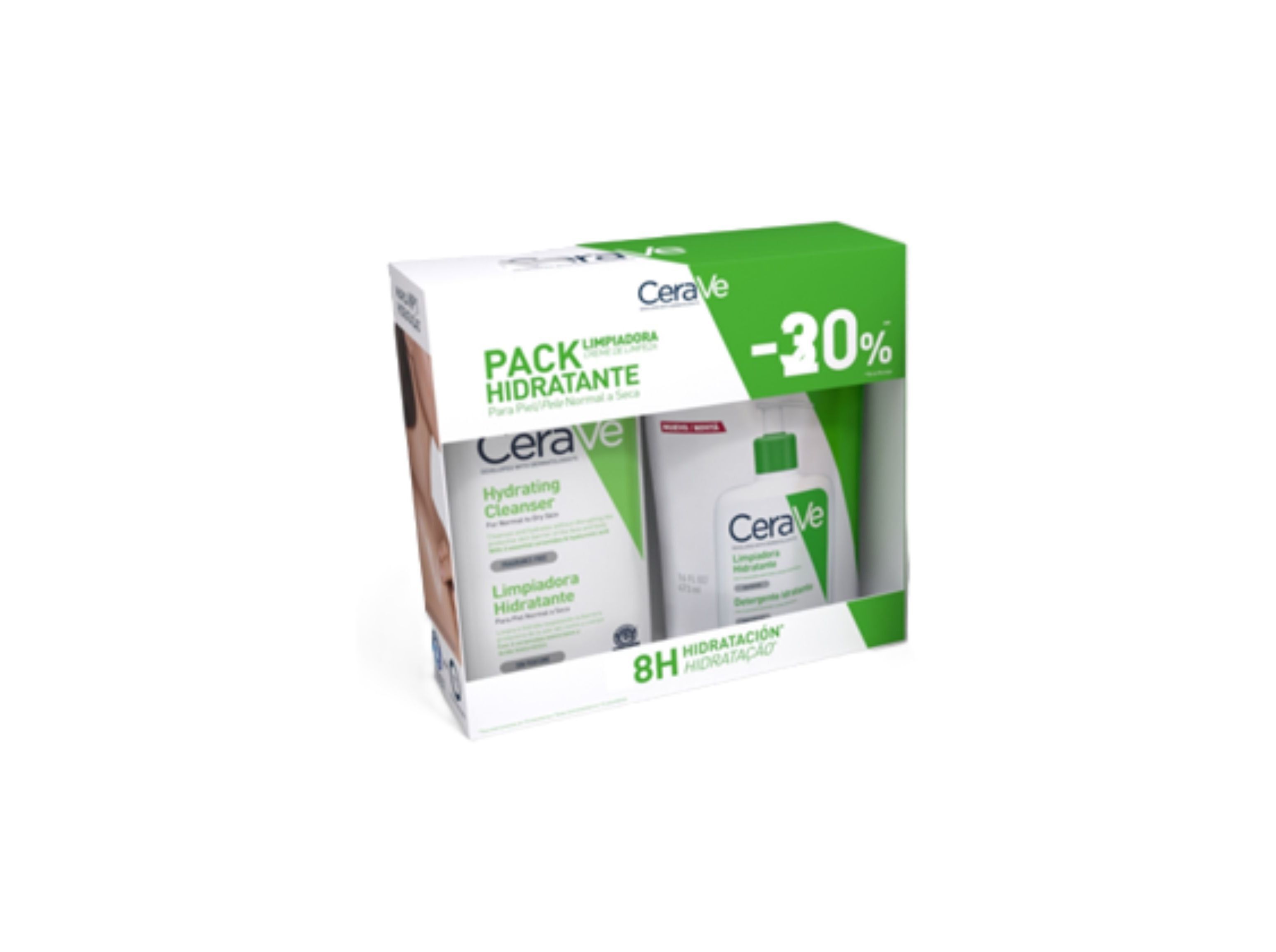 PACK CERAVE CREME LIMPEZA+REFILL 2X473ML image number 0