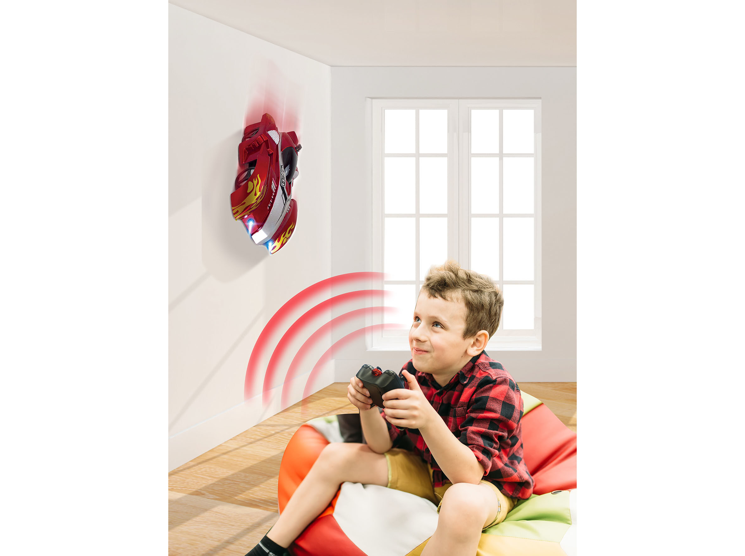 CARRO TELECOMANDADO FLASH CAR INDUSTEX VERMELHO image number 1