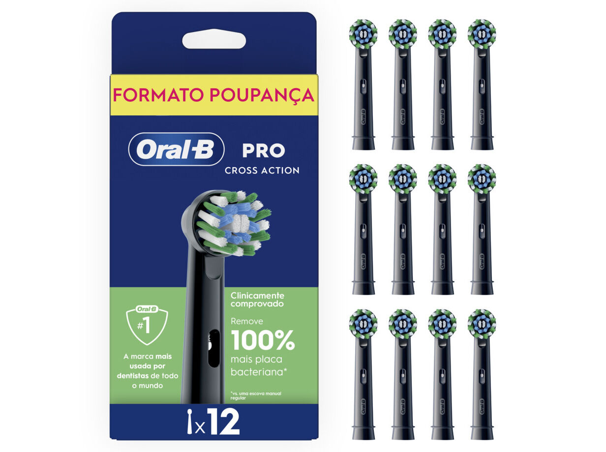 RECARGA ORAL B PRO CROSS ACTION BLACK 12CT image number 0