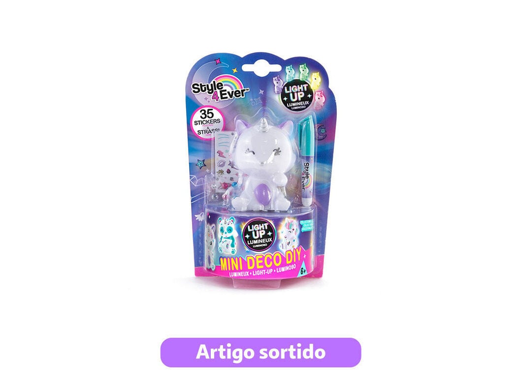 MINI DECO DIY STYLE4EVER LIGHT-UP MODELOS SORTIDOS