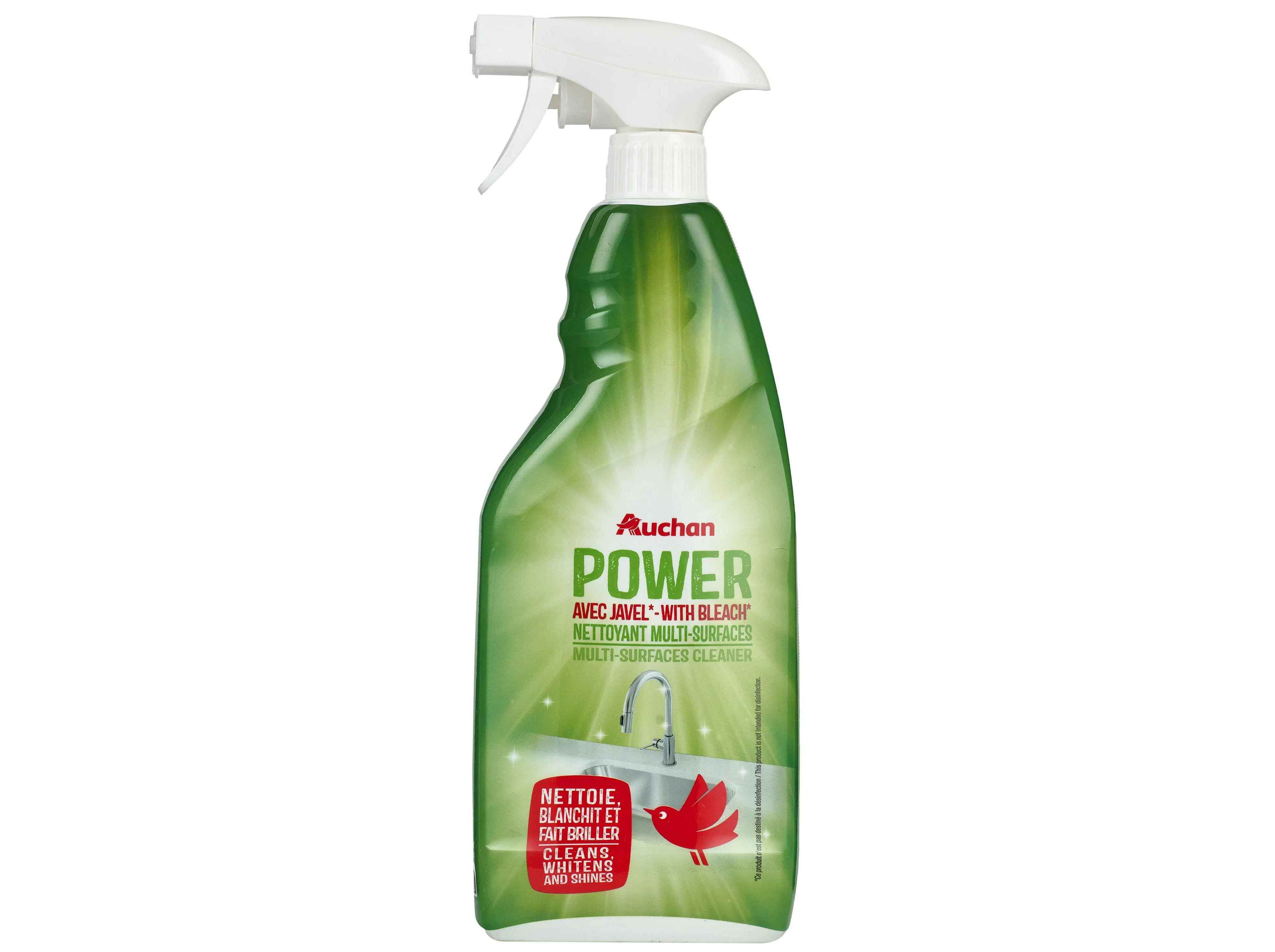 SPRAY AUCHAN POWER MULTISUPERF&Iacute;CIES COM LIX&Iacute;VIA 750ML