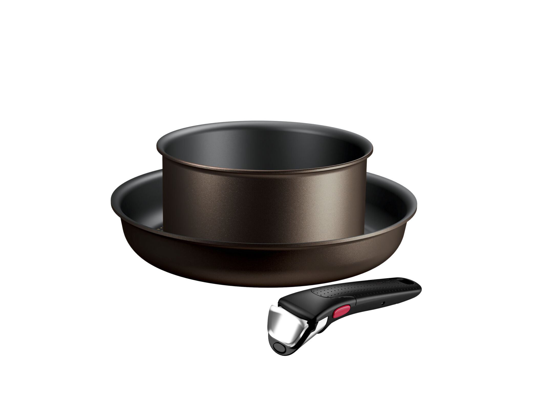 CONJUNTO DE 3 PE&Ccedil;AS - CA&Ccedil;AROLA 18CM+FRIGIDEIRA 26CM+PEGA AMOV&Iacute;VEL TEFAL INGENIO PERFORMANCE