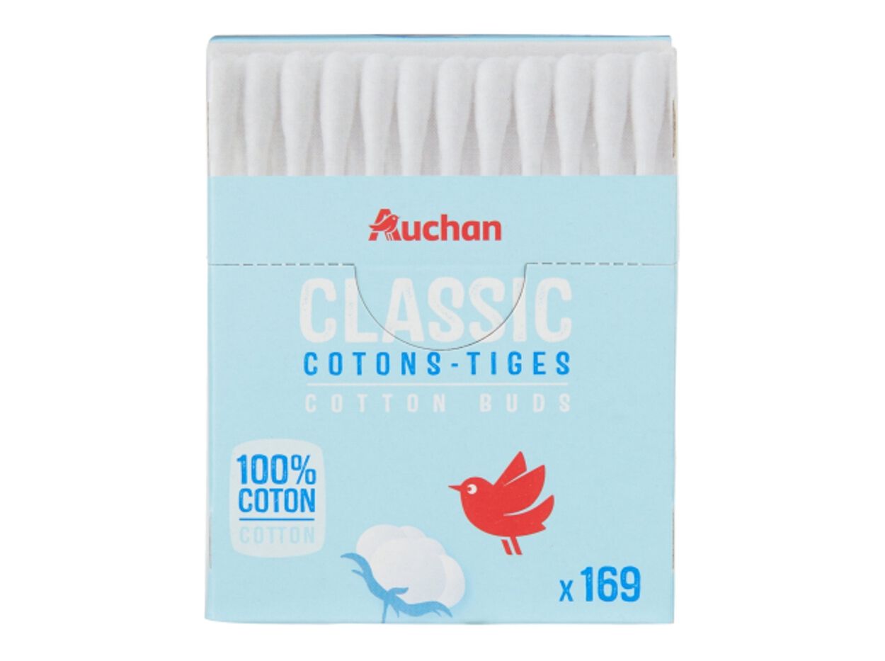 COTONETES CAIXA CART&Atilde;O AUCHAN CL&Aacute;SSICOS 169 UN