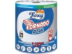 Rolo De Cozinha Foxy Jumbo Tornado Azul 1 un