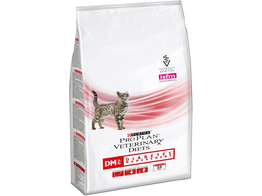 RA&Ccedil;&Atilde;O VETERIN&Aacute;R. GATO PRO PLAN DM ST/OX DIABETES 1.5KG
