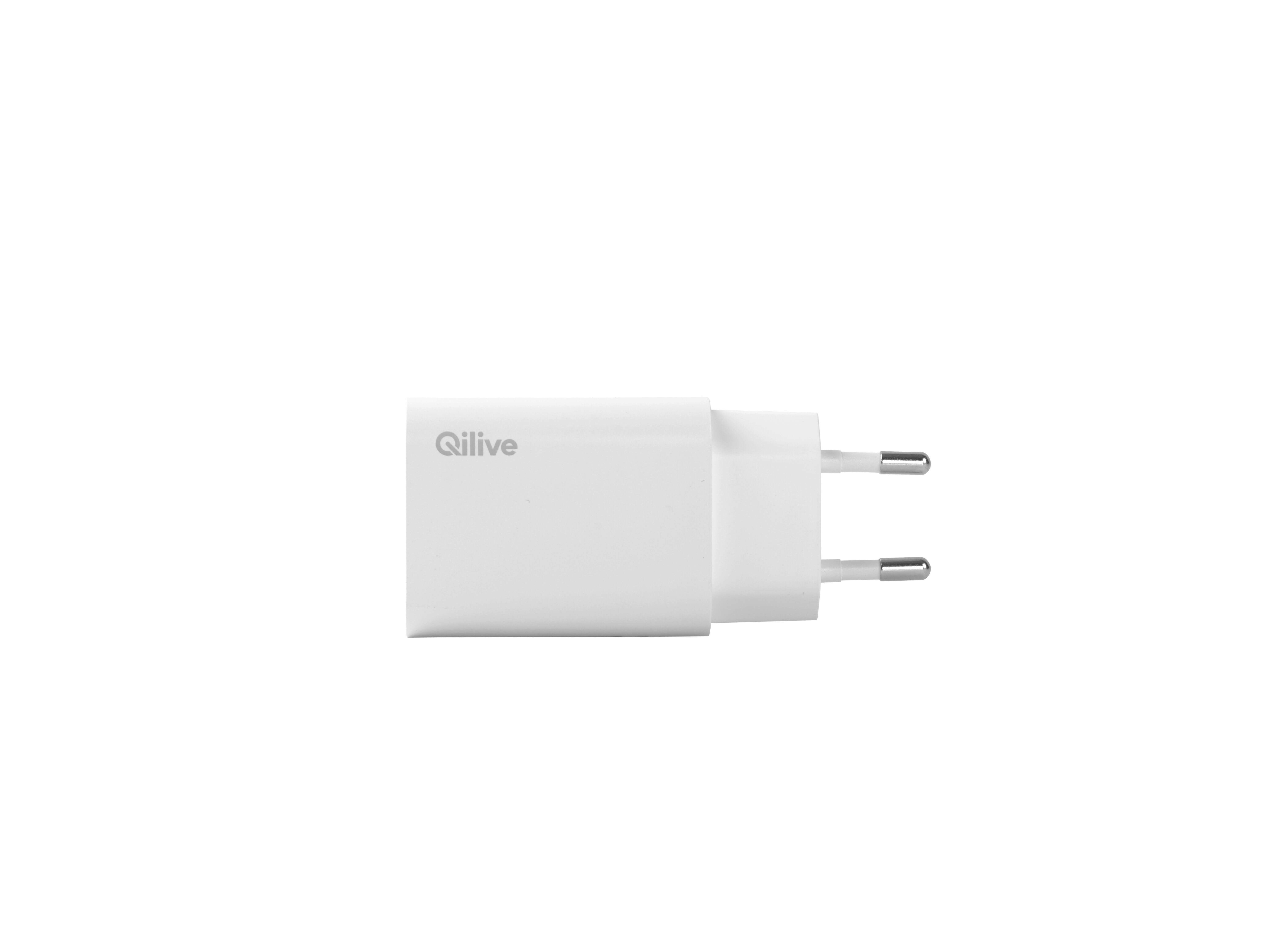 CARREGADOR QILIVE USB-C 30W BRANCO image number 1