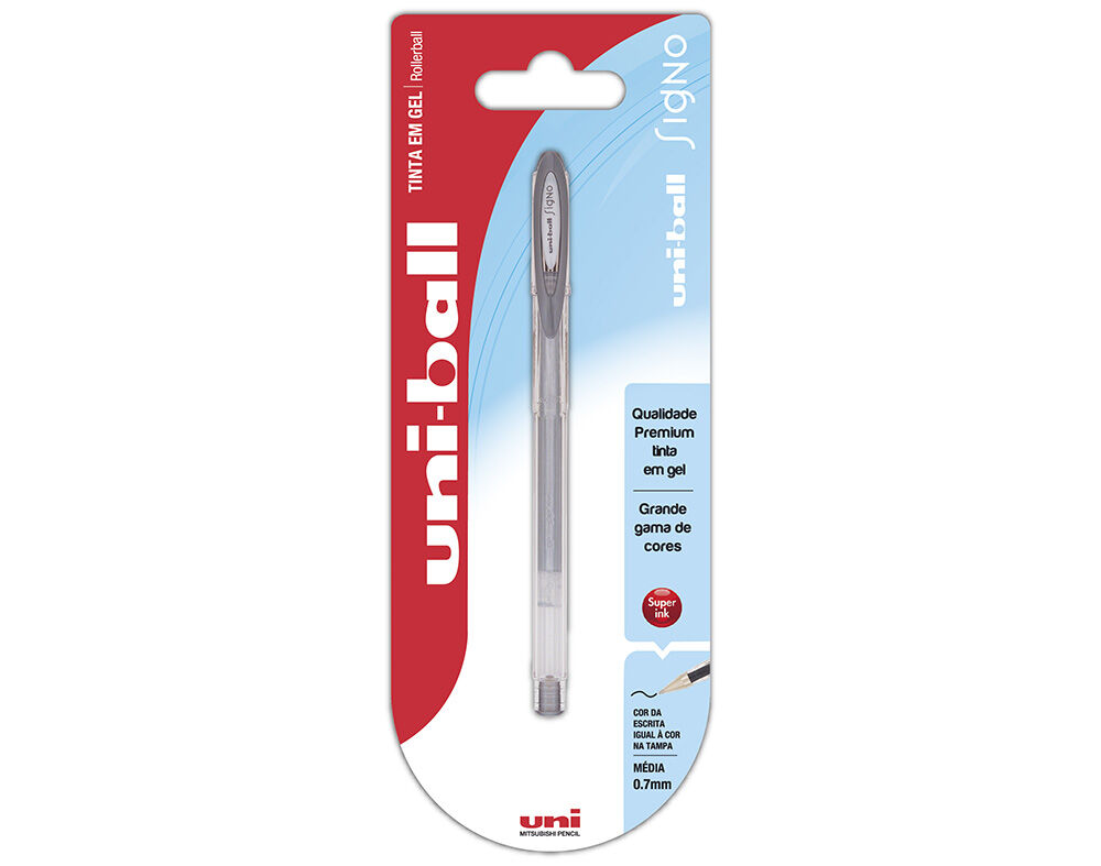 ESFEROGR&Aacute;FICA UNI-BALL SIGNO UM-120 GEL PRATEADO image number 0