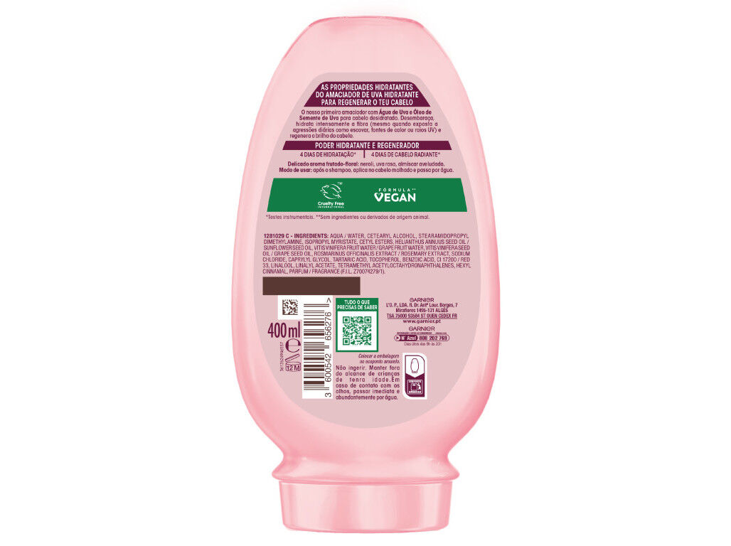 CONDICIONADOR ULTRA SUAVE UVA HIDRATANTE 400ML image number 1