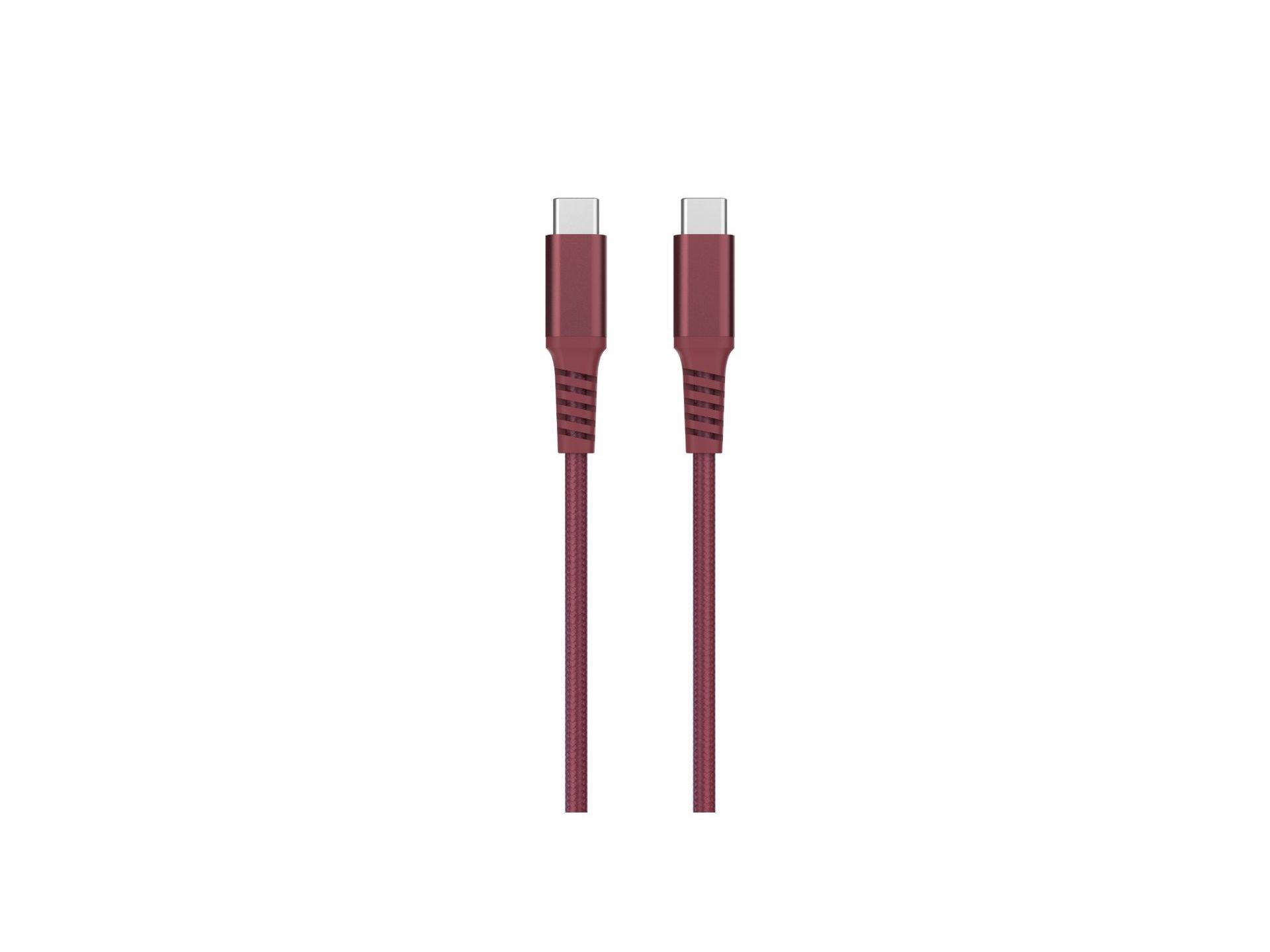 CABO TEXTIL USBC QILIVE 600183151 VERMELHO 1.2M 3A image number 1