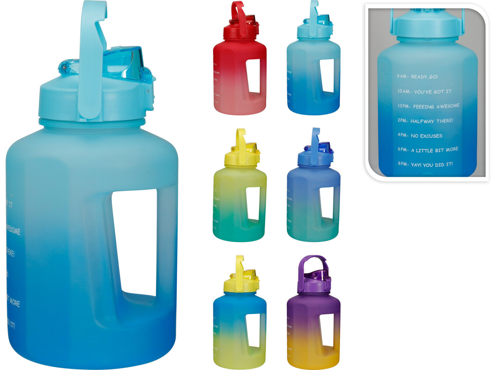 GARRAFA 2200ML CORES SORTIDAS image number 1