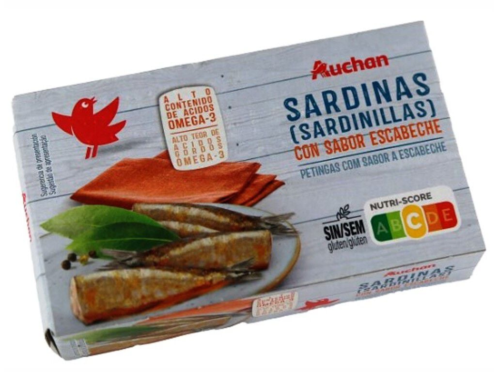 PETINGA AUCHAN GIRASSOL ESCABECHE 88G image number 0