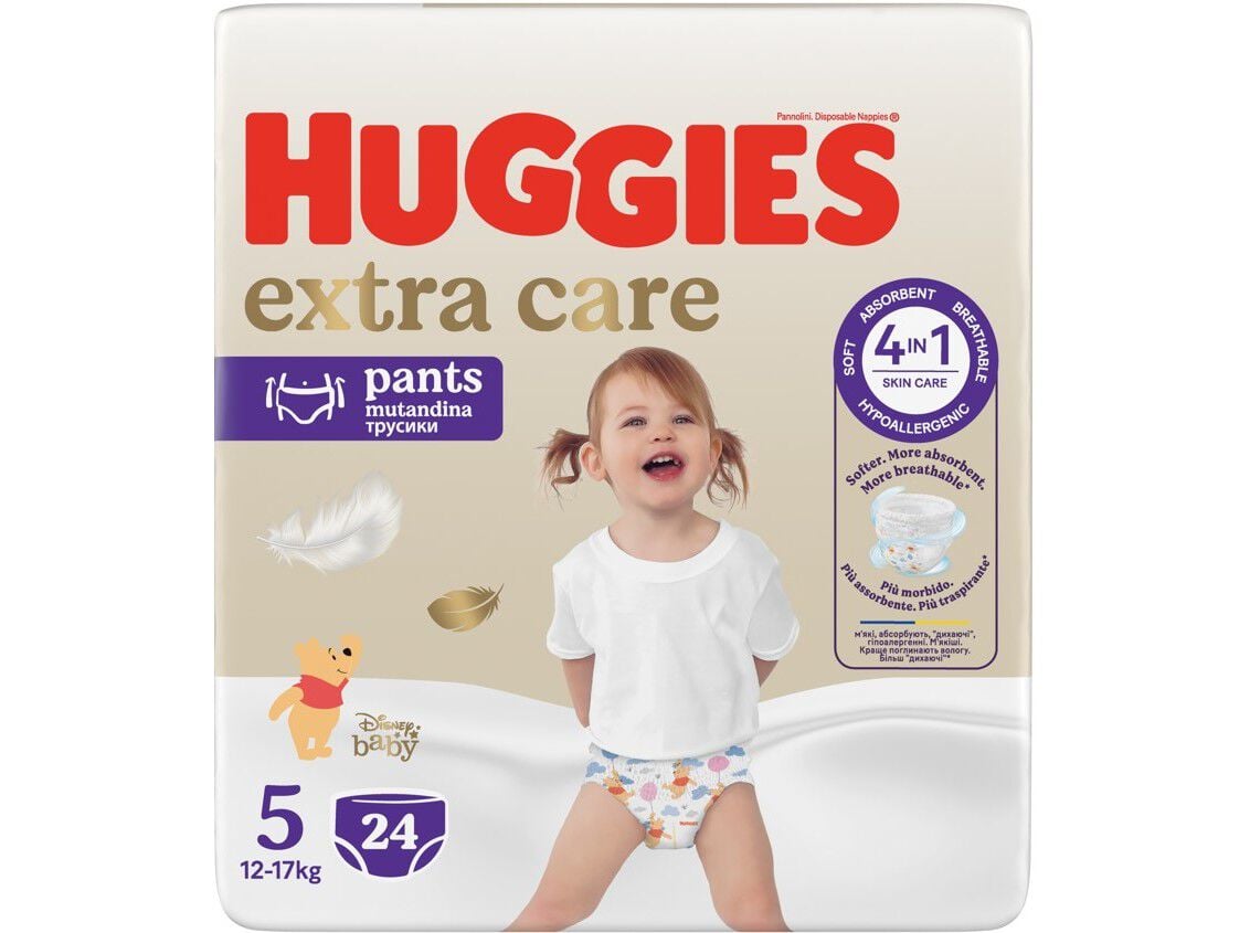 FRALDA CUECA HUGGIES T5 12-17KG 24UN
