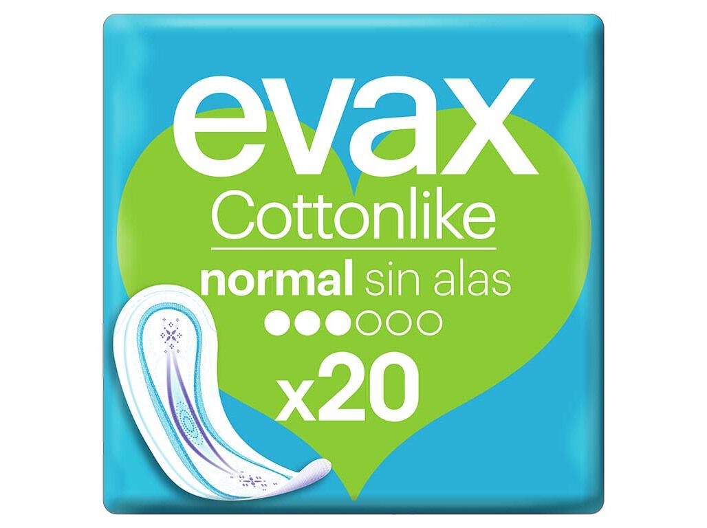 PENSOS HIGI&Eacute;NICOS COTTONLIKE NORMAL EVAX 20 UN