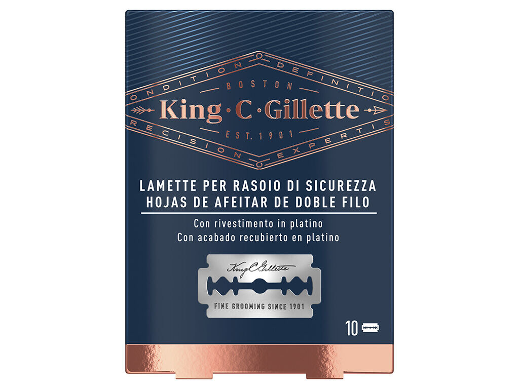 Recarga de L&acirc;minas Duplo Gume King C. Gillette 10 un image number 1