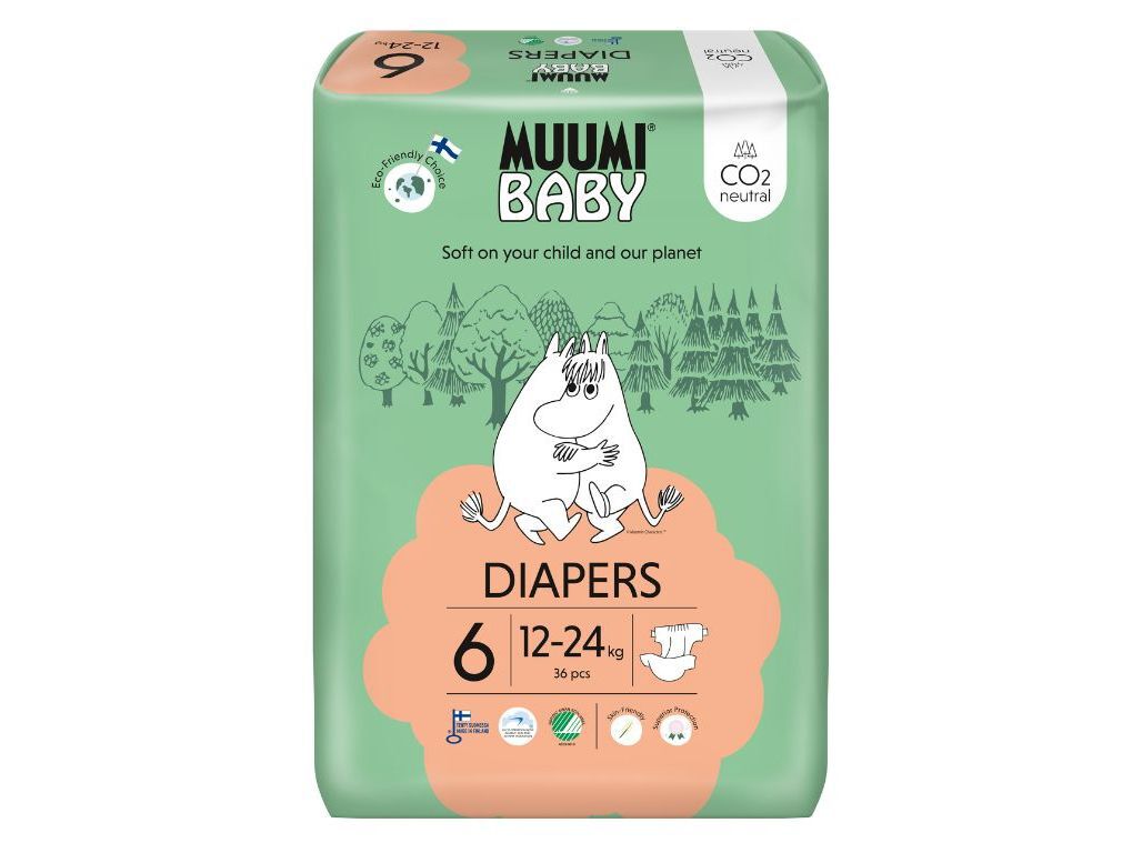 FRALDAS MUUMI TAMANHO 6 36UN