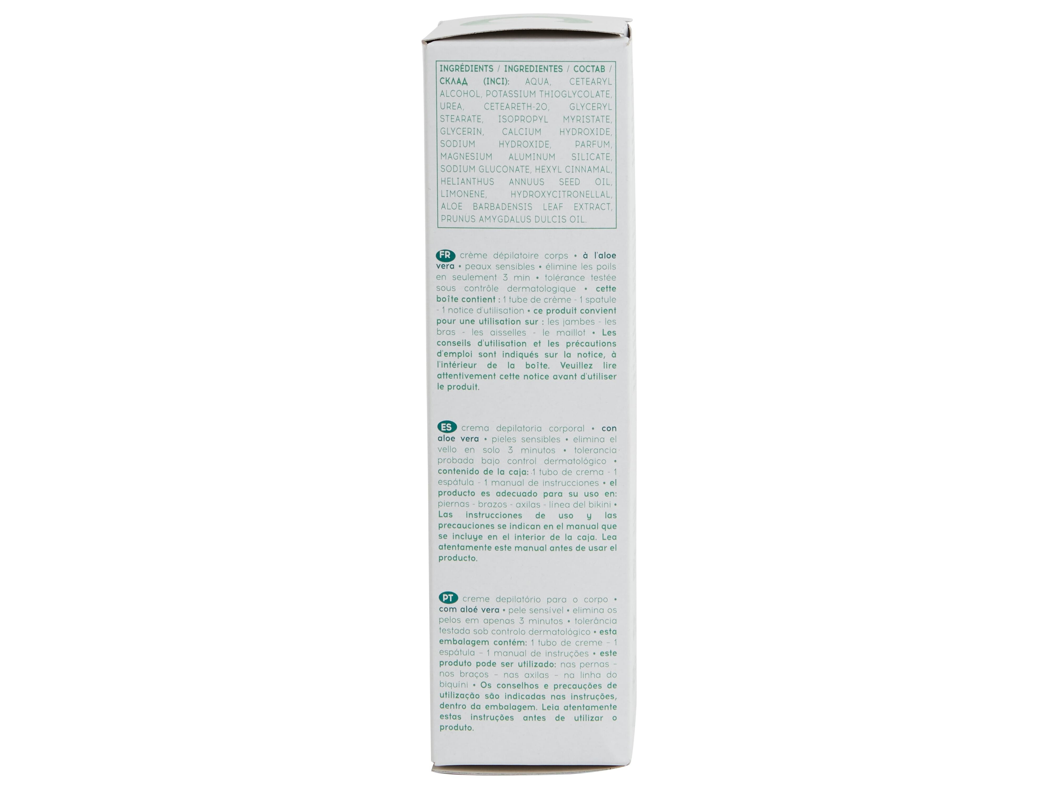 CREME COSMIA DEPILAT&Oacute;RIO CORPO PELE SENS&Iacute;VEL ALO&Eacute; VERA 200ML image number 3