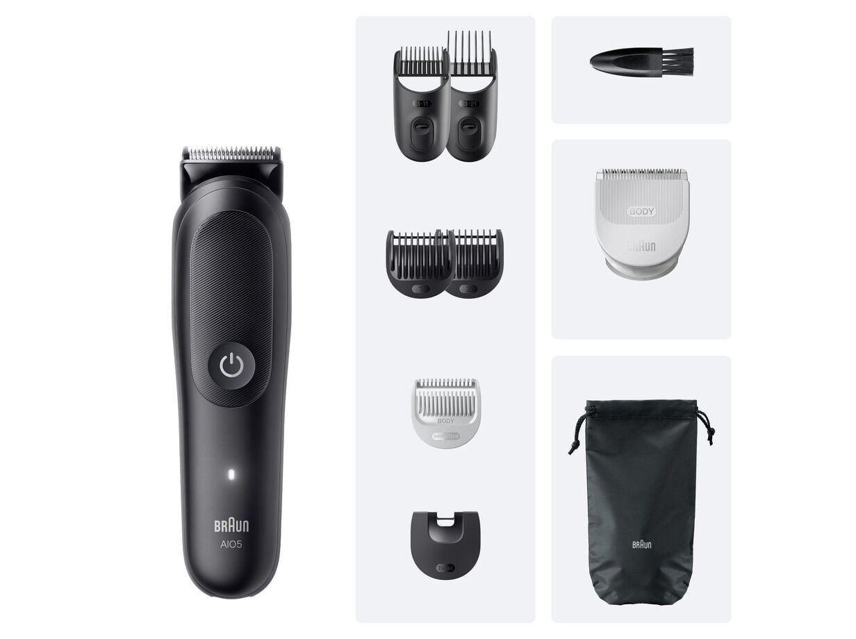 APARADOR MULTIFUN&Ccedil;&Otilde;ES BRAUN MGK5540 9 EM 1 PARA BARBA CABELO E CORPO image number 5