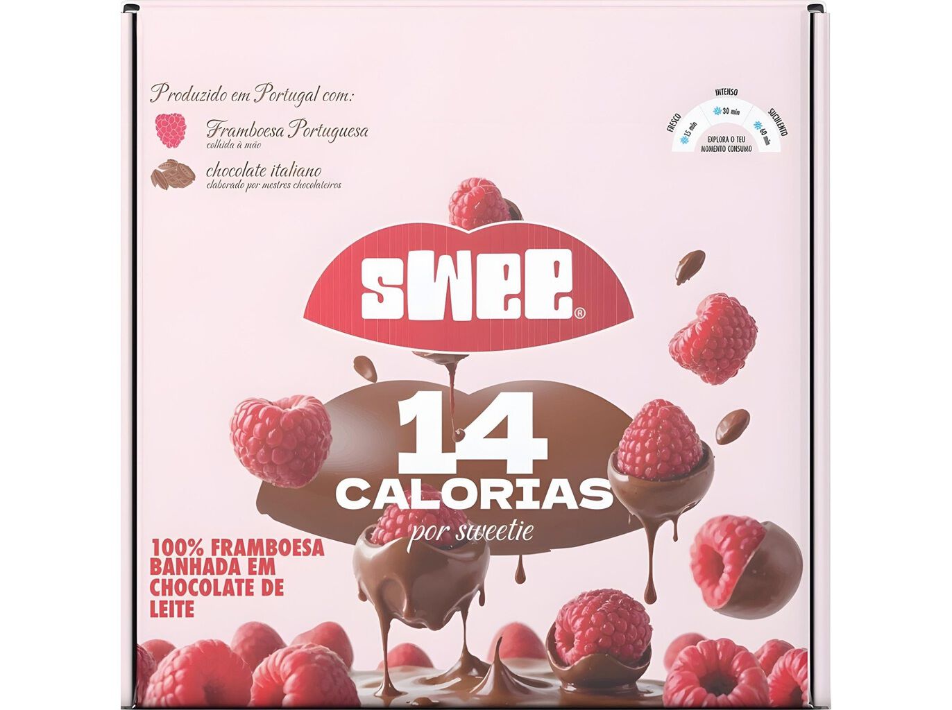 SWEETIES SWEE FRAMBOESA E CHOCOLATE DE LEITE 140G