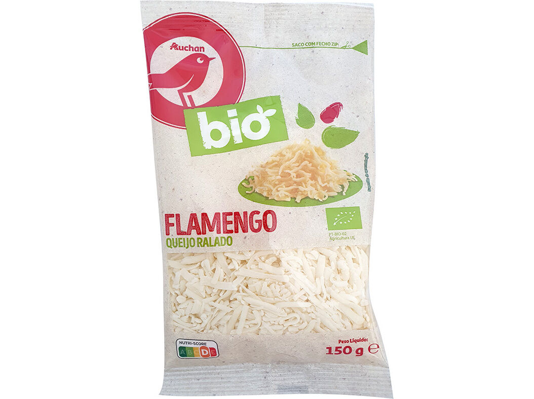 QUEIJO AUCHAN FLAMENGO RALADO BIO 150G