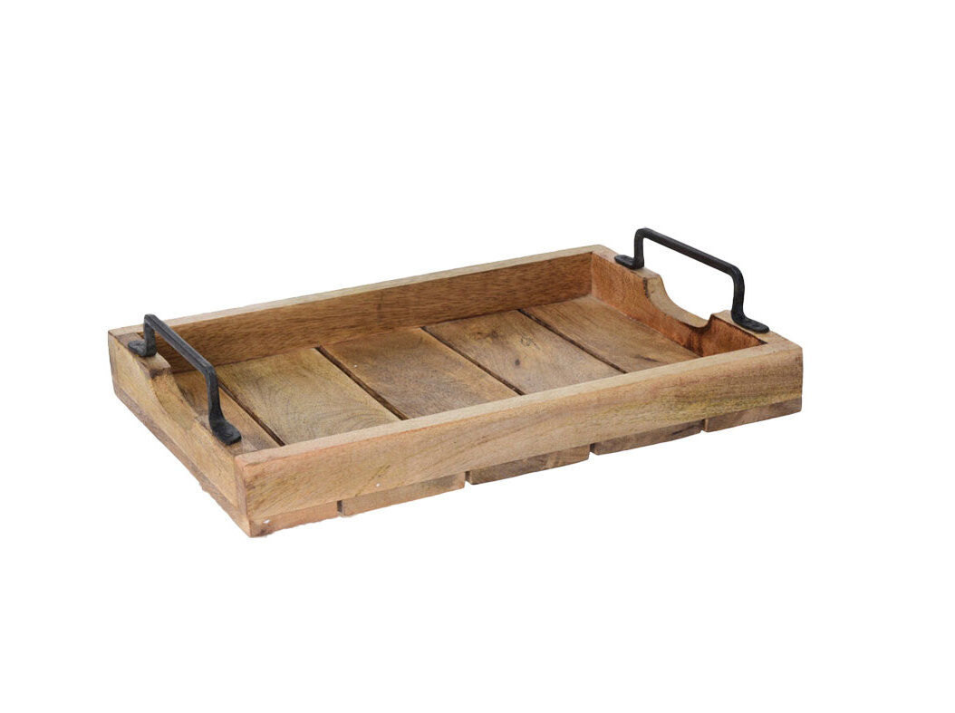 BANDEJA MADEIRA GRANDE 57X38X7 CM