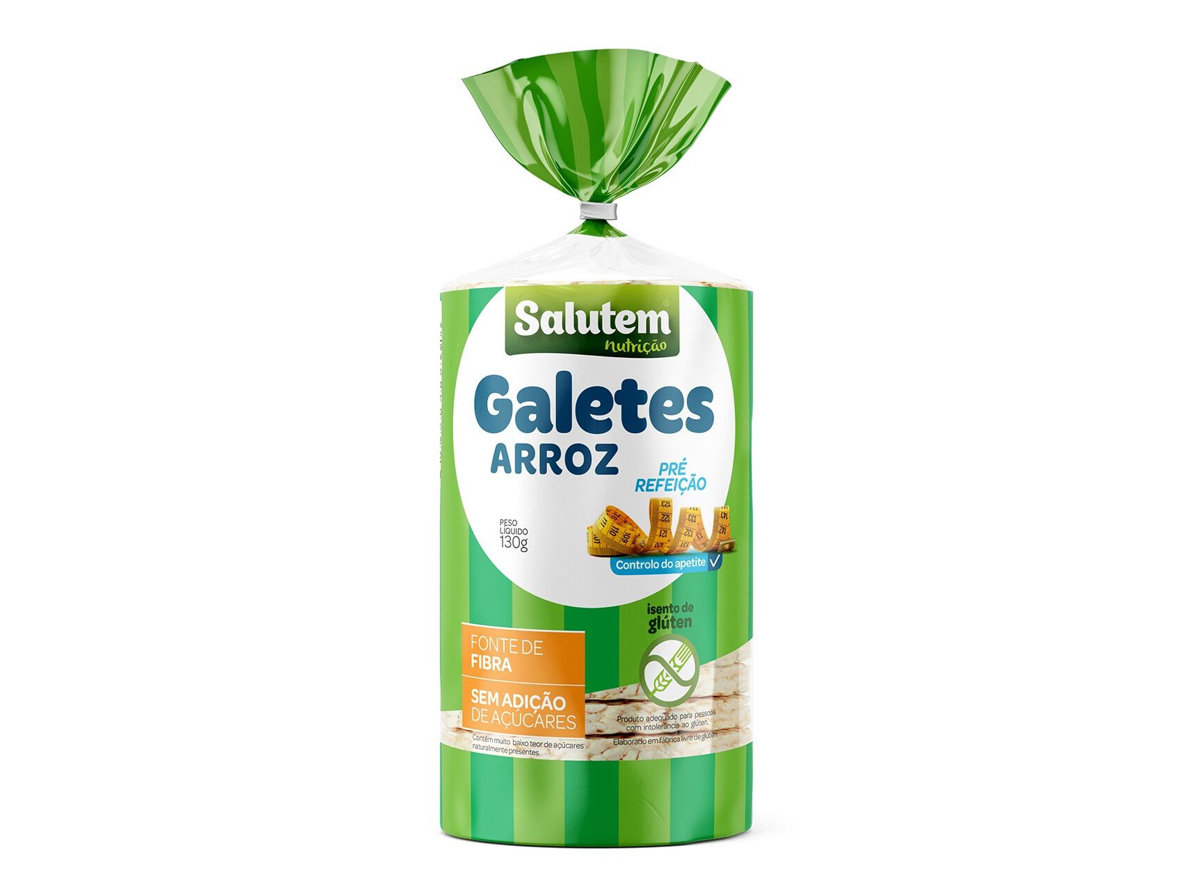 GALETES SALUTEM ARROZ FIN&Iacute;SSIMA COM SAL 130G
