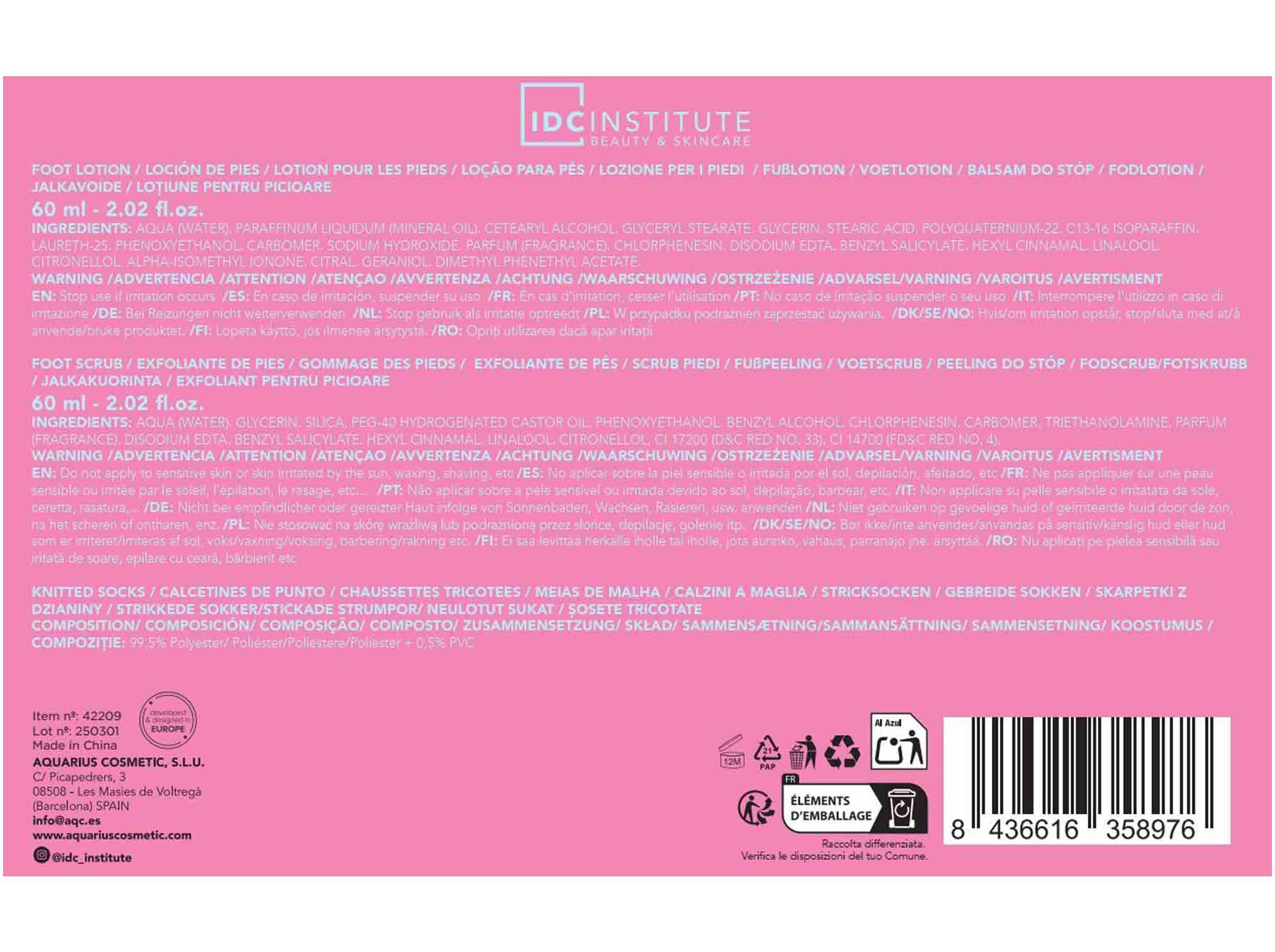 CUIDADO DE P&Eacute;S IDC INSTITUTE 3PCS image number 1