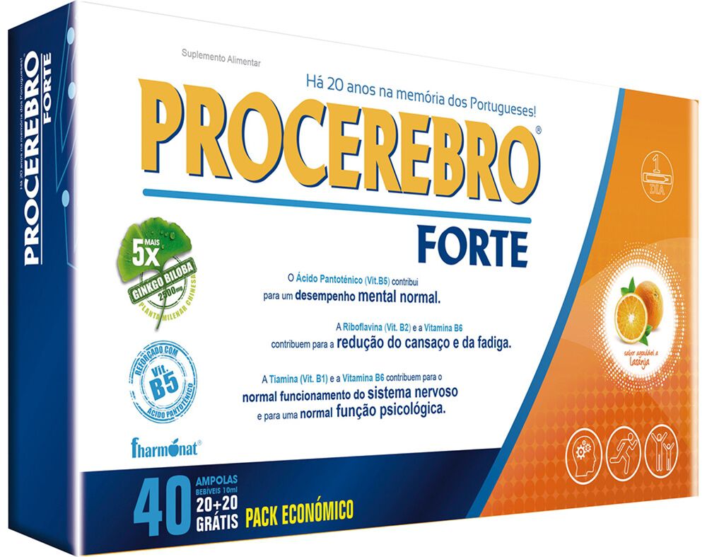SUPLEMENTO PROCEREBRO FORTE AMPOLAS