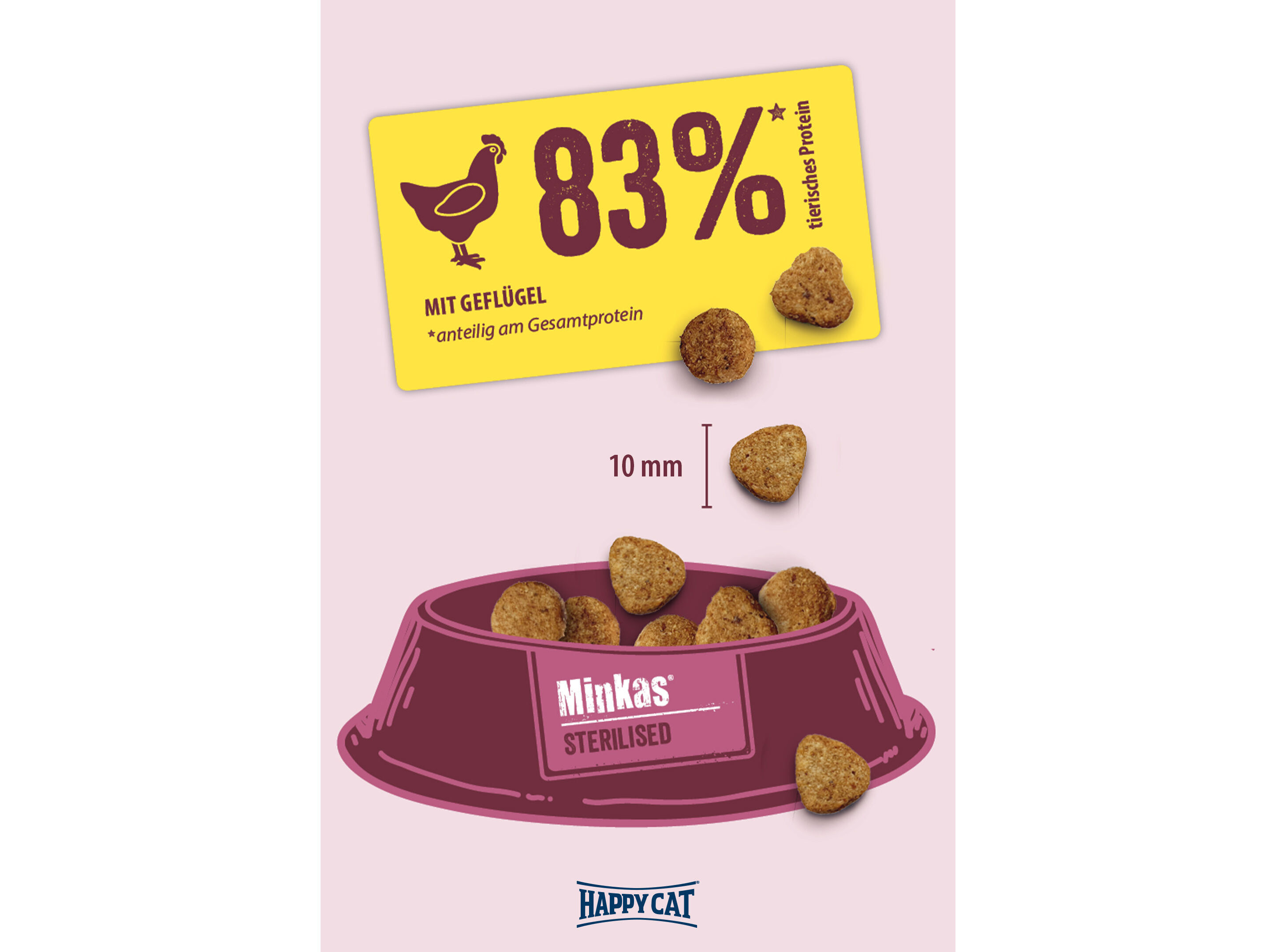 RA&Ccedil;&Atilde;O GATO HAPPY CAT MINKAS ESTERILIZADO 10 KG image number 1