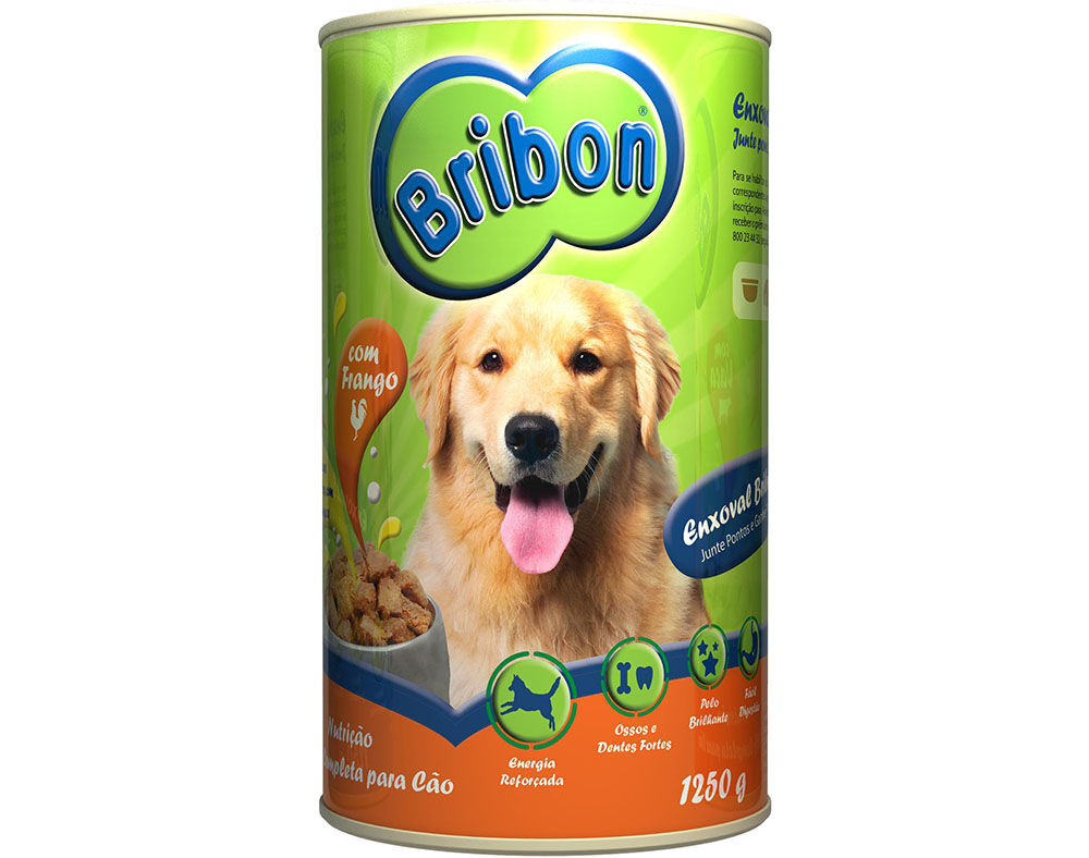COMIDA H&Uacute;MIDA PARA C&Atilde;O BRIBON COM FRANGO 1.25KG image number 0