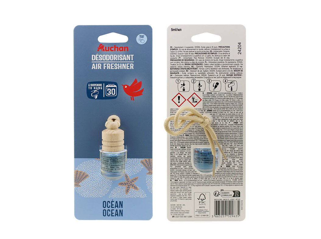 AMBIENTADOR AUTO AUCHAN GARRAFA OCEAN image number 0