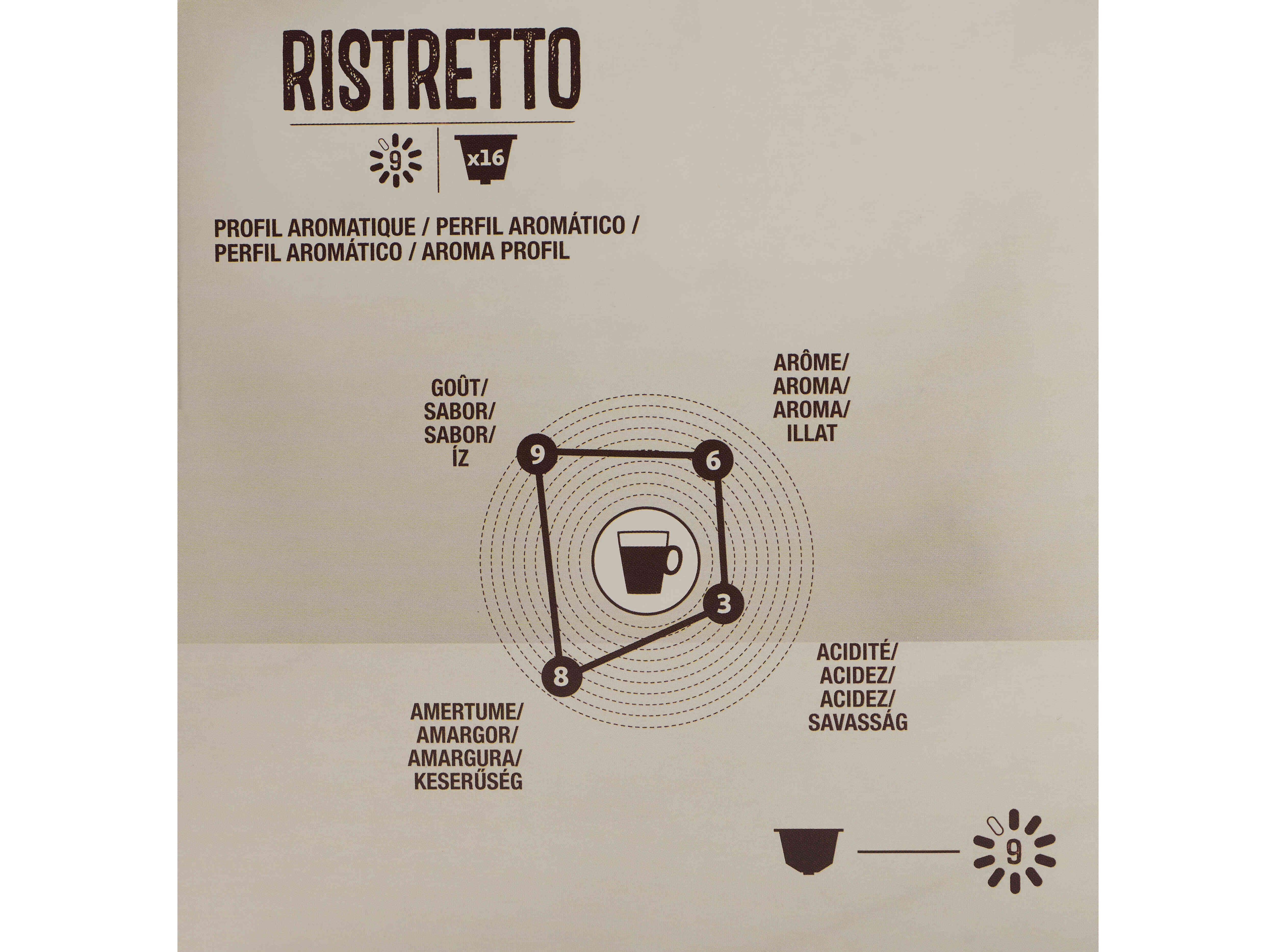 CAF&Eacute; C/ CAFEINA SIST DG AUCHAN RISTRETTO INT.9 16 UN image number 1