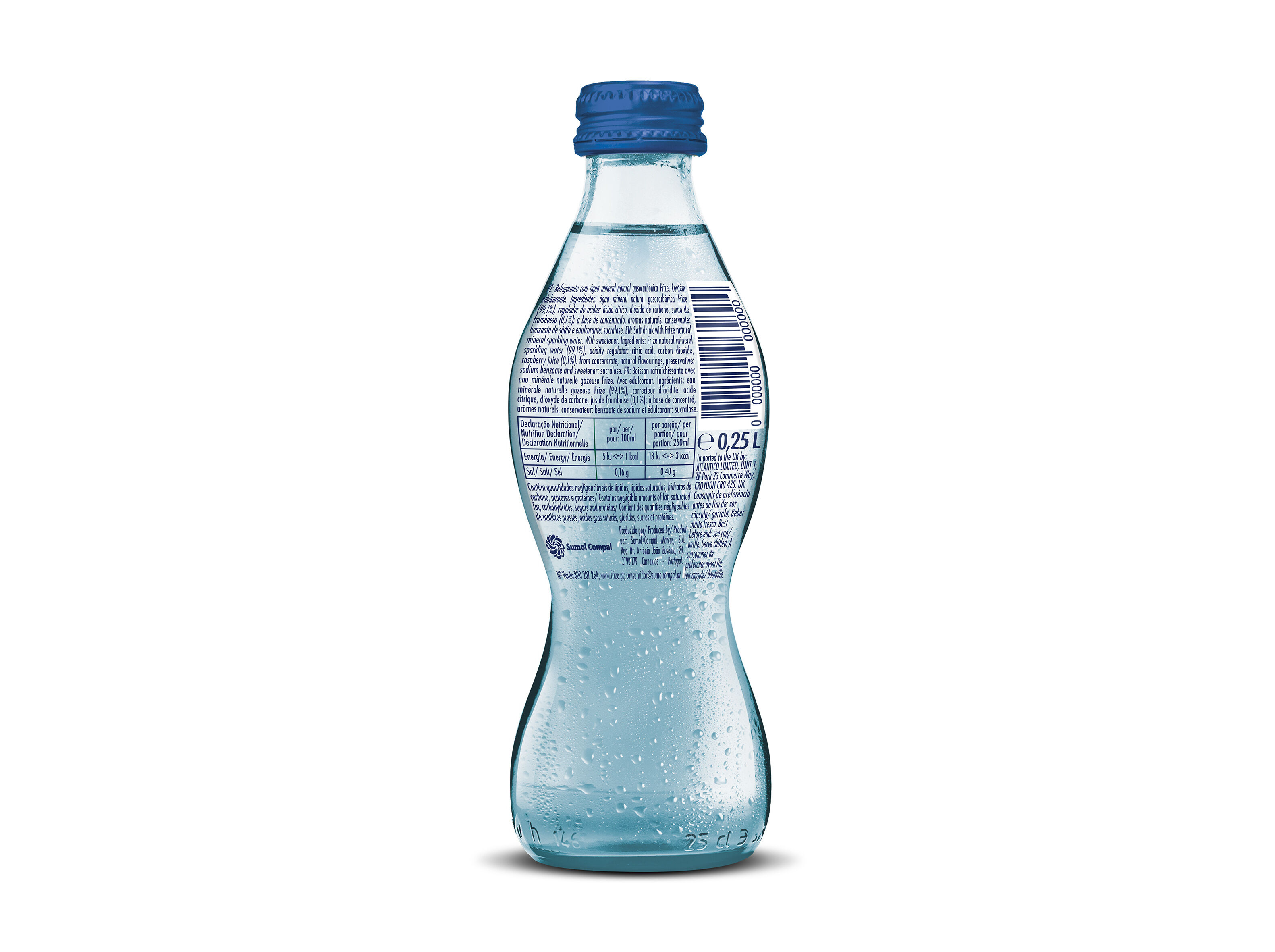AGUA C/GAS FRIZE BOT FRAM P ROSA 4X0.25L image number 1