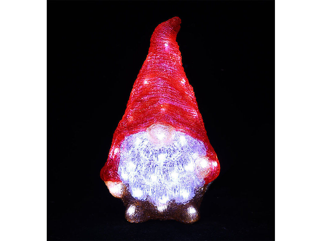 GNOMO ILUMINADO ACTUEL EXTERIOR 40LED LUZ BRANCA 39CM image number 0