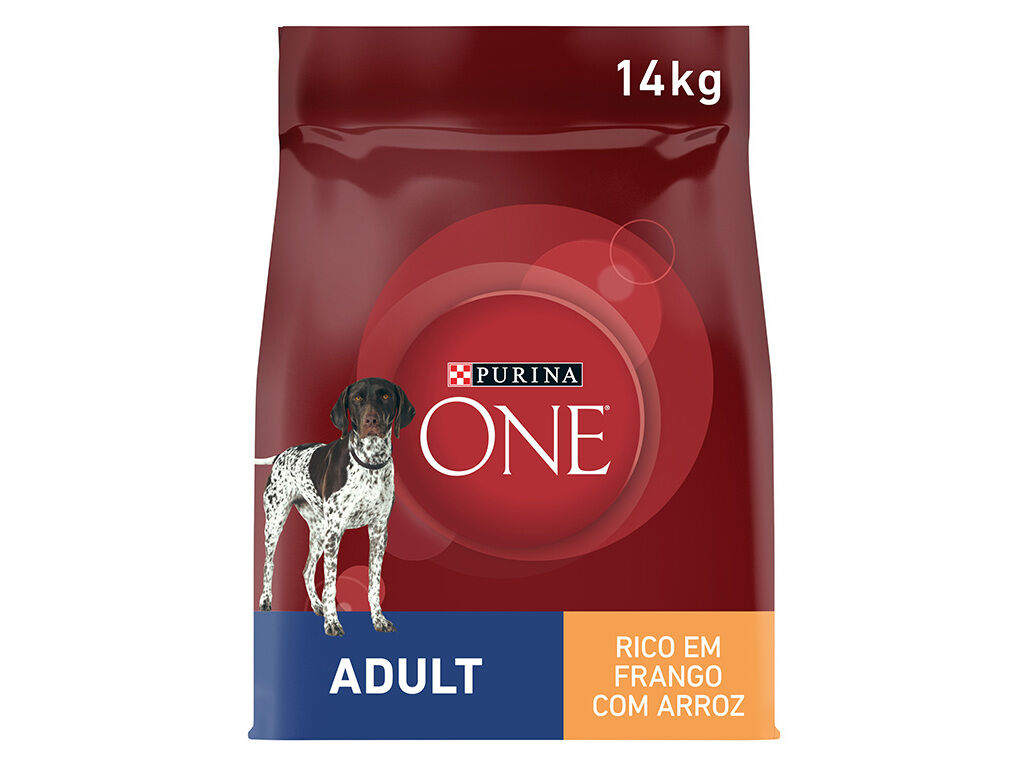 RA&Ccedil;&Atilde;O PARA C&Atilde;O PURINA ONE ADULTO COM FRANGO E ARROZ 14KG image number 0
