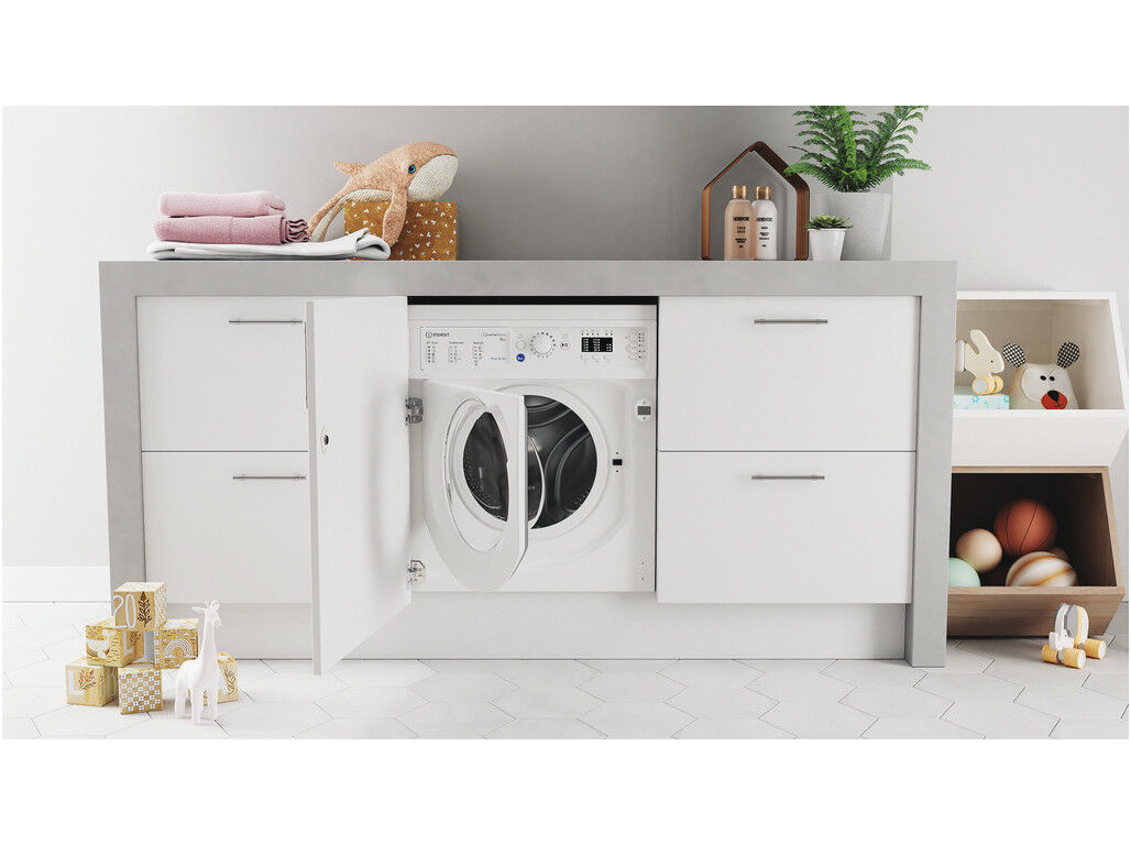 MAQUINA DE LAVAR ROUPA ENCASTRE INDESIT BI WMIL 81285EU B BRANCO 8KG 1400RPM image number 2