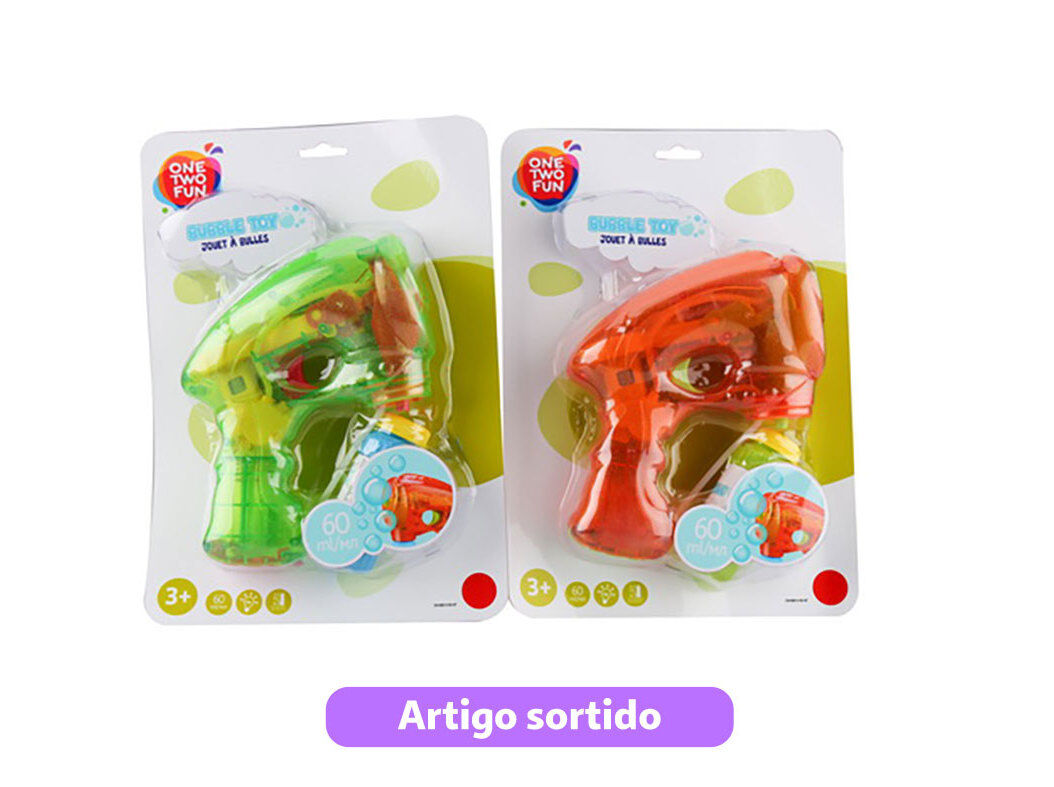 LAN&Ccedil;ADOR LUMINOSO ONE TWO FUN DE BOLAS DE SAB&Atilde;O CORES SORTIDAS image number 0