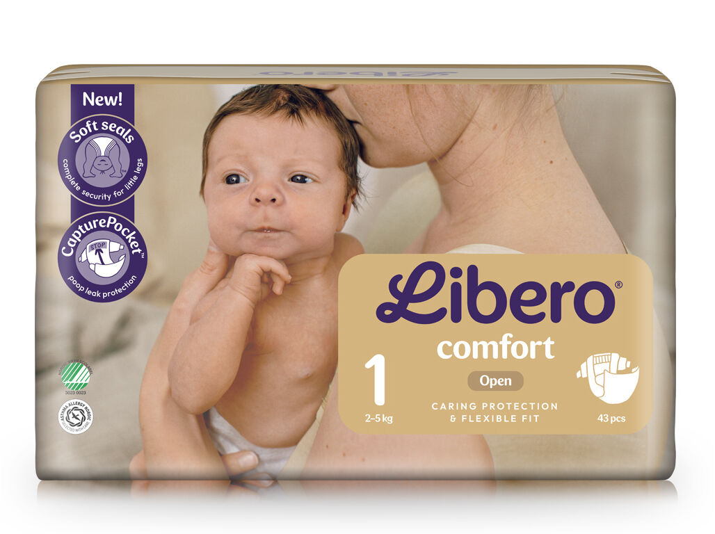 FRALDAS LIBERO COMFORT T1 2-5KG 43 UN image number 5