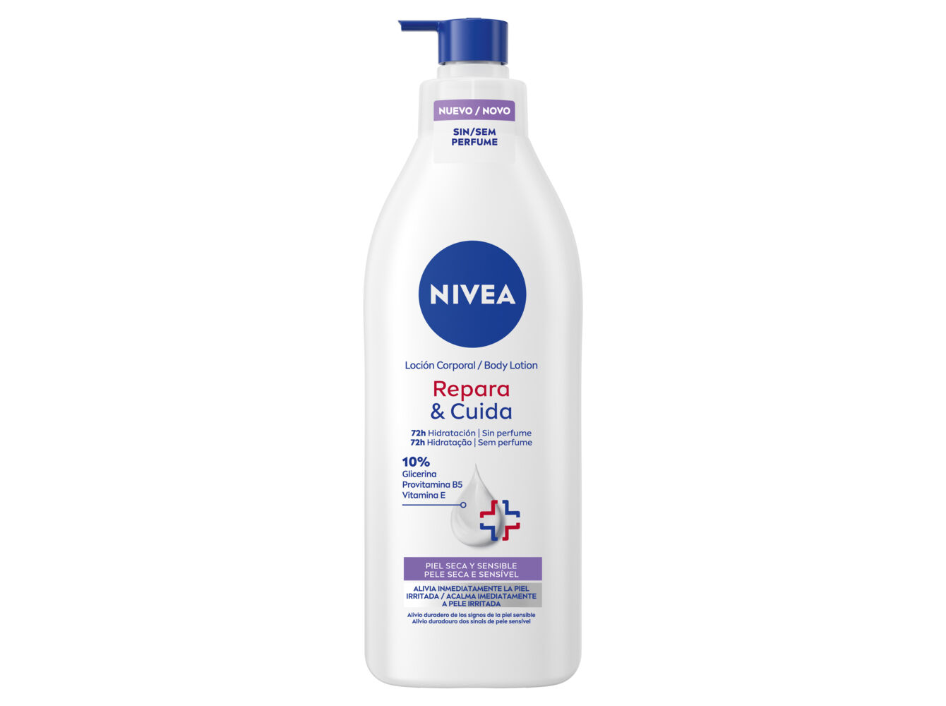 LO&Atilde;&Atilde;O NIVEA R&C SEM PERFUME 400 ML image number 0