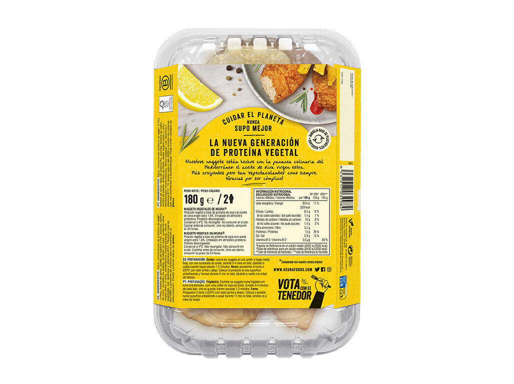 NUGGETS VEGETARIANOS HEURA 160 G image number 1