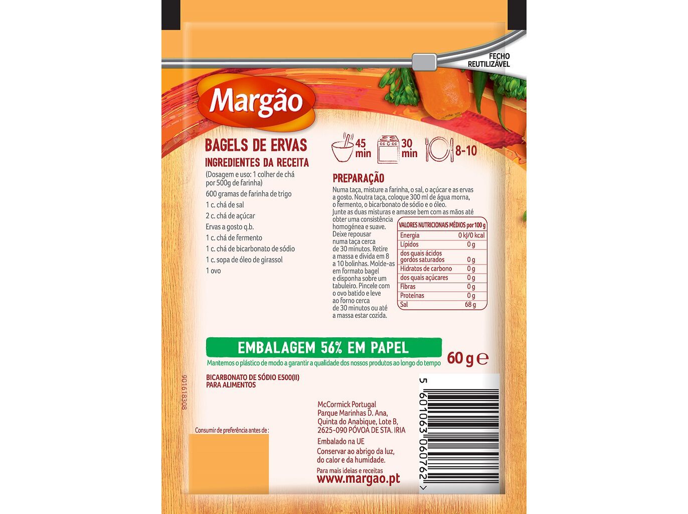 BICARBONATO DE SODIO MARG&Atilde;O 60GR image number 1